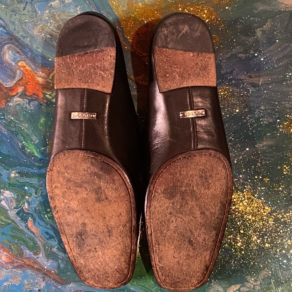 Vintage classic GUCCI Brown Slip-On Loafers with Exotic Texture GUCCI BAG S 10 - Picture 9 of 13